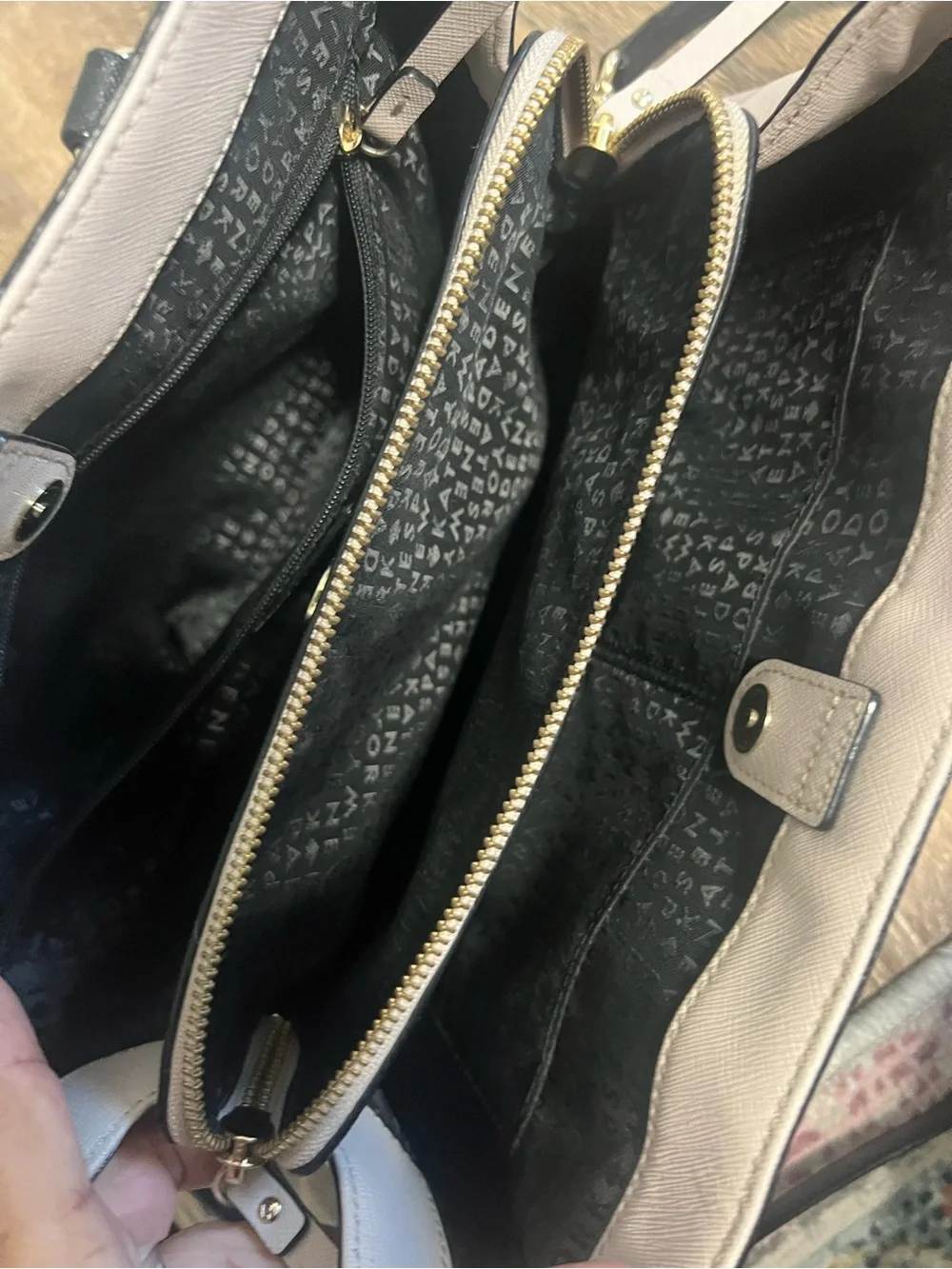 Kate Spade Laurel Way Saffiano Leather Colorblock Satchel Bag